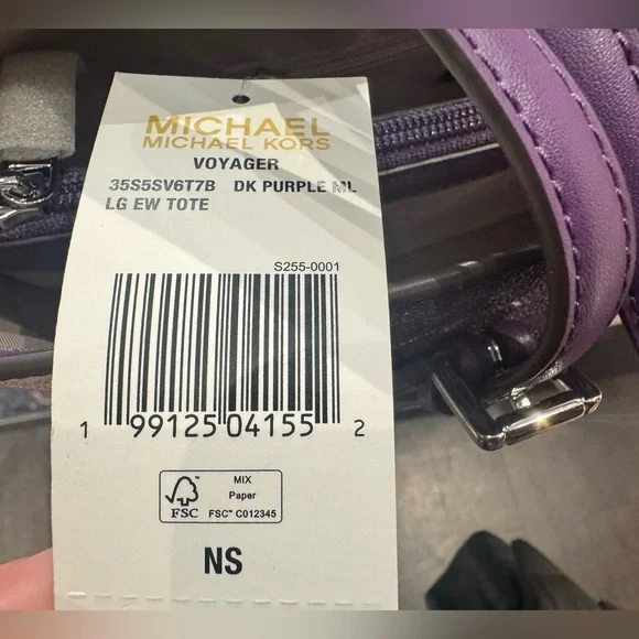 NWT Michael Kors Voyager Large Color-Block Signature Logo Tote Bag - Picture 10 of 10